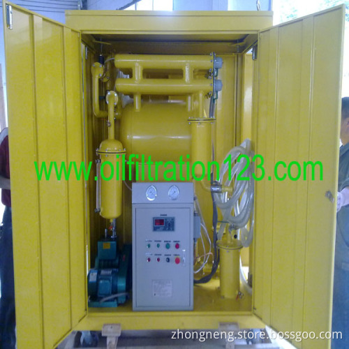 Single-stage Vacuum Transformer Oil Purifier,Oil Purification Plant